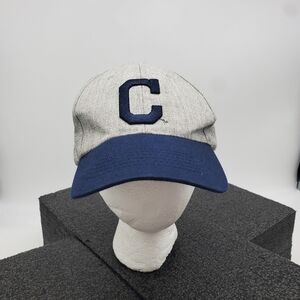 Cleveland Indians Hat Guardians C Baseball Cap Blue Gray Hall Of Fame STH